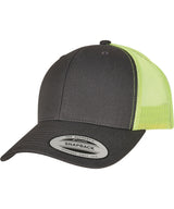Retro trucker 2-tone (6606T) — Charcoal/Neon Green