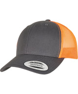 Retro trucker 2-tone (6606T) — Charcoal/Neon Orange