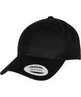 Premium curved visor snapback cap (6789M) — Black