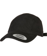 Polar fleece jockey cap (7005PF) — Black