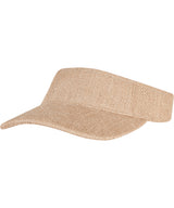 Bast visor cap (8888BV) — Nature
