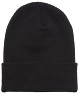 Heavyweight organic long beanie — Black