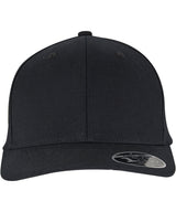 110 Flexfit curved snapback (9293) — Black