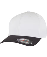Flexfit Tech water-repellent cap (9295) — Black/White