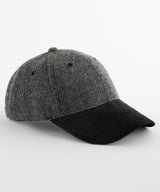 Suede peak herringbone cap — lifestyle 2