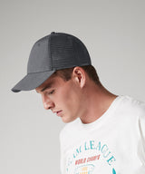 Recycled urbanwear 6-panel snapback trucker — lifestyle 2