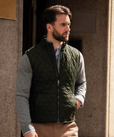 Camden – diamond quilted gilet — lifestyle 2