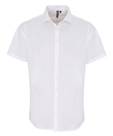 Stretch fit cotton poplin short sleeve shirt — lifestyle 4
