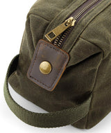 Heritage waxed canvas wash bag — lifestyle 5