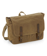 Heritage waxed canvas messenger — lifestyle 2