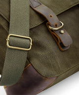 Heritage waxed canvas messenger — lifestyle 3