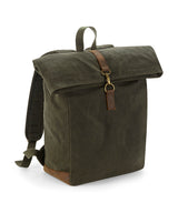 Heritage waxed canvas backpack — lifestyle 2