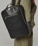 Tailored luxe PU backpack — lifestyle 3