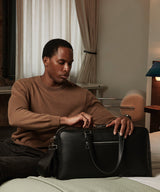 Tailored luxe PU weekender — lifestyle 5