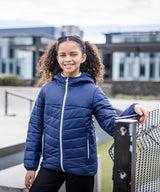 Junior Loftlite hooded baffle jacket — lifestyle 2