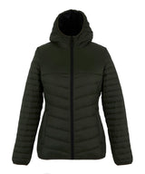 Loftlite women’s hooded baffle jacket — lifestyle 4