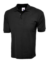 Uneek Cotton Rich Poloshirt (UC112) — Black