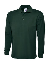 Uneek Longsleeve Poloshirt (UC113) — Bottle Green