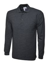 Uneek Longsleeve Poloshirt (UC113) — Charcoal