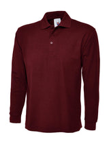 Uneek Longsleeve Poloshirt (UC113) — Maroon