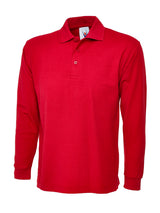 Uneek Longsleeve Poloshirt (UC113) — Red