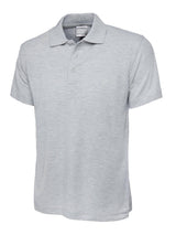 Uneek Men's Ultra Cotton Poloshirt (UC114) — Heather Grey