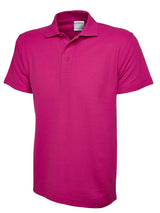 Uneek Men's Ultra Cotton Poloshirt (UC114) — Hot Pink