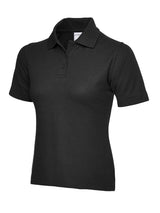 Uneek Ladies Ultra Cotton Poloshirt (UC115) — Black