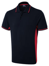Uneek Two Tone Polo Shirt (UC117) — Navy/Red