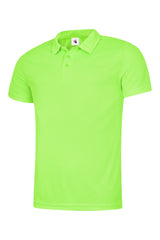 Uneek Mens Ultra Cool Poloshirt (UC125) — Electric Green
