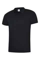 Uneek Mens Super Cool Workwear Poloshirt (UC127) — Black