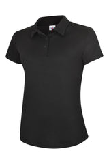 Uneek Ladies Super Cool Workwear Poloshirt (UC128) — Black