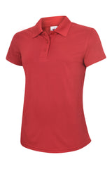 Uneek Ladies Super Cool Workwear Poloshirt (UC128) — Red