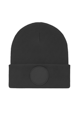 Uneek Circular Patch Beanie (UC412) — Graphite Grey