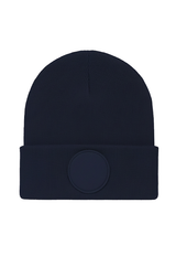 Uneek Circular Patch Beanie (UC412) — Navy
