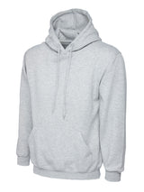 Uneek Premium Hooded Sweatshirt (UC501) — Heather Grey