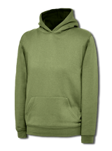 Uneek Childrens Hooded Sweatshirt (UC503) — Military Green