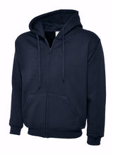 Uneek Adults Classic Full Zip Hooded Sweatshirt (UC504) — Navy