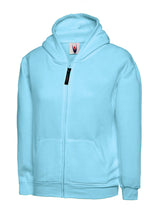 Uneek Childrens Classic Full Zip Hooded Sweatshirt (UC506) — Sky