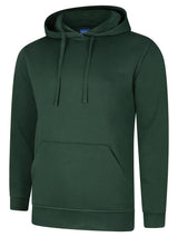 Uneek Deluxe Hooded Sweatshirt (UC509) — Bottle Green