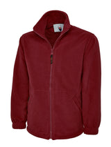 Uneek Premium Full Zip Micro Fleece Jacket (UC601) — Maroon