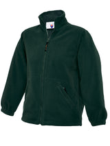 Uneek Childrens Full Zip Micro Fleece Jacket (UC603) — Bottle Green