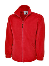 Uneek Classic Full Zip Micro Fleece Jacket (UC604) — Red