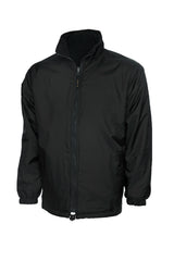 Uneek Premium Reversible Fleece Jacket (UC605) — Black
