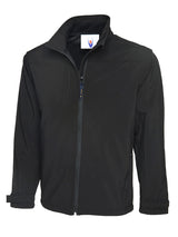 Uneek Premium Full Zip Soft Shell Jacket (UC611) — Black