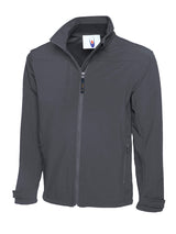 Uneek Premium Full Zip Soft Shell Jacket (UC611) — Light Grey