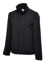 Uneek Classic Full Zip Soft Shell Jacket (UC612) — Black