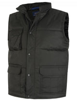 Uneek Super Pro Body Warmer (UC640) — Black