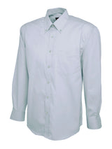 Uneek Mens Pinpoint Oxford Full Sleeve Shirt (UC701) — Light Blue