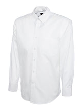 Uneek Mens Pinpoint Oxford Full Sleeve Shirt (UC701) — White